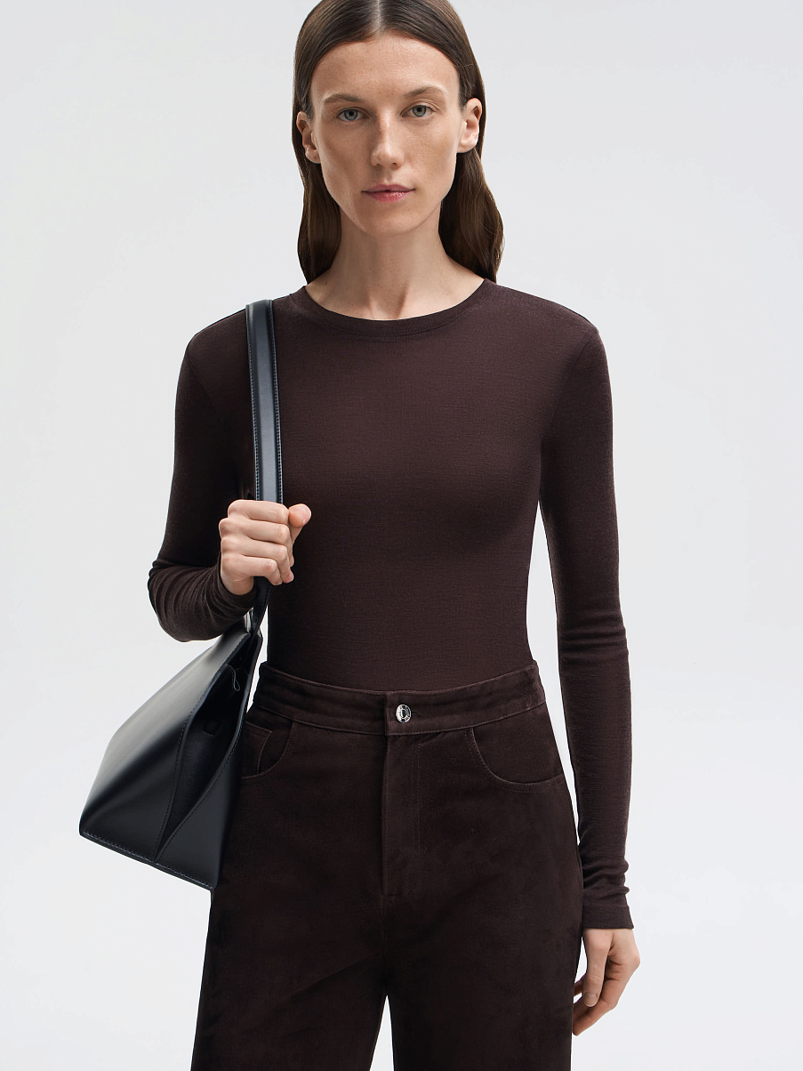 Лонгслив из шерсти