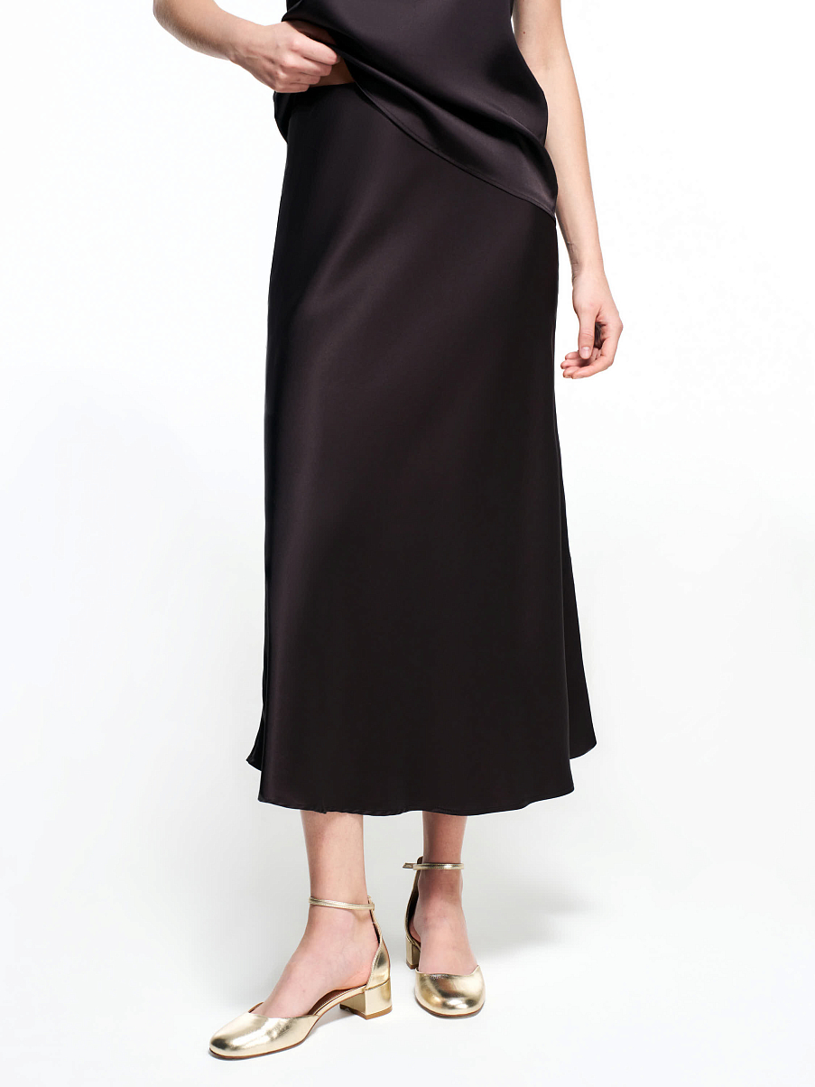 Юбка с шелком