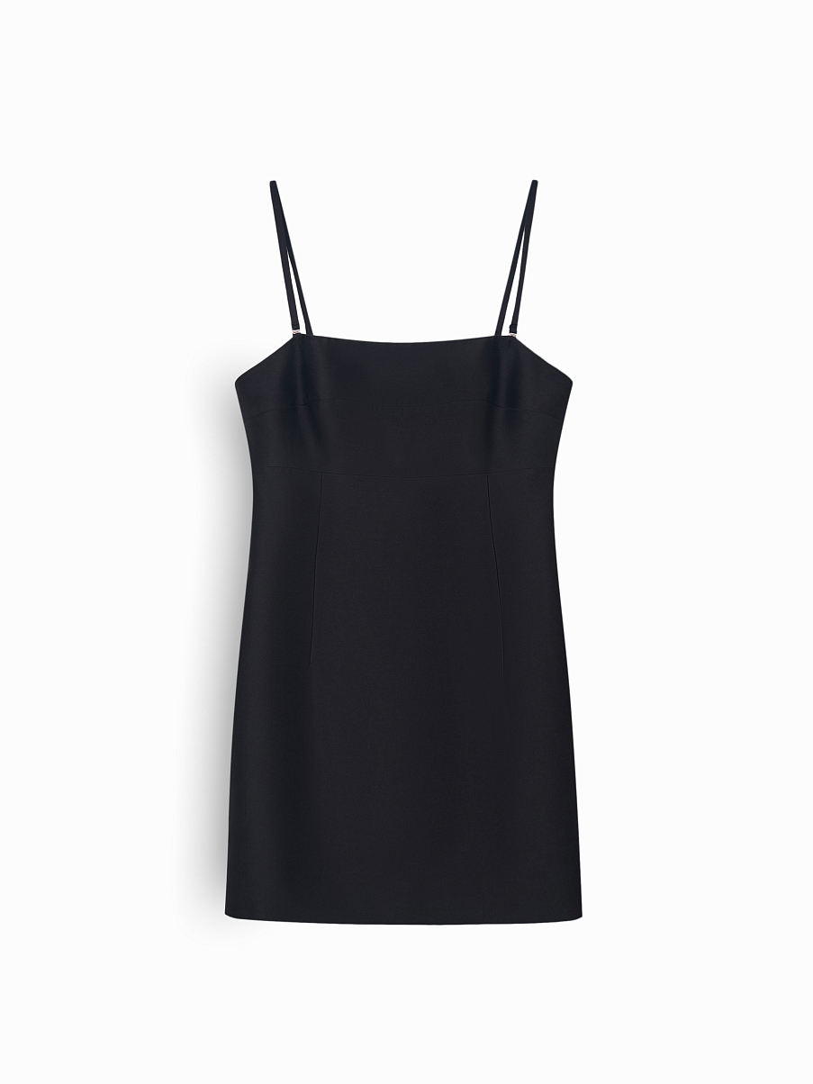 Платье из шерсти с шелком