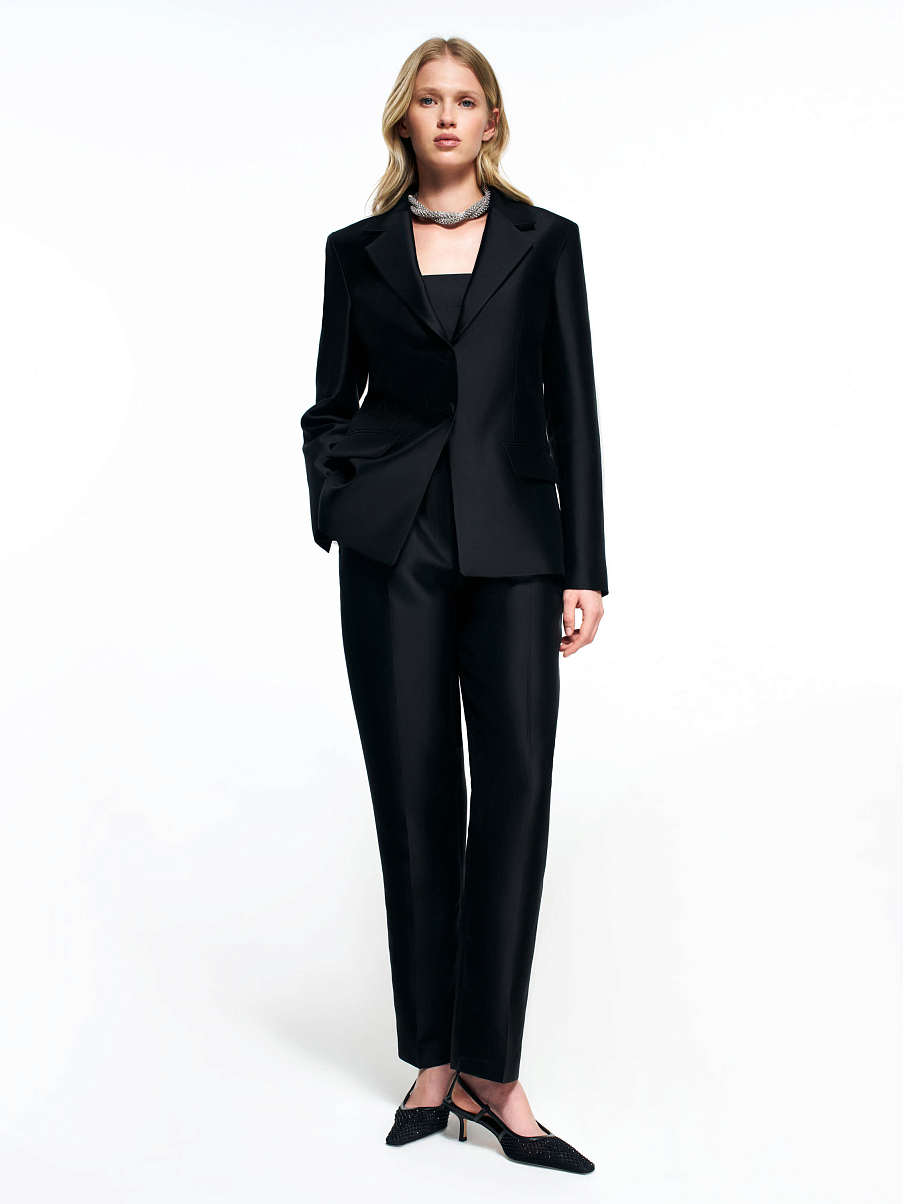 Жакет из шерсти с шелком