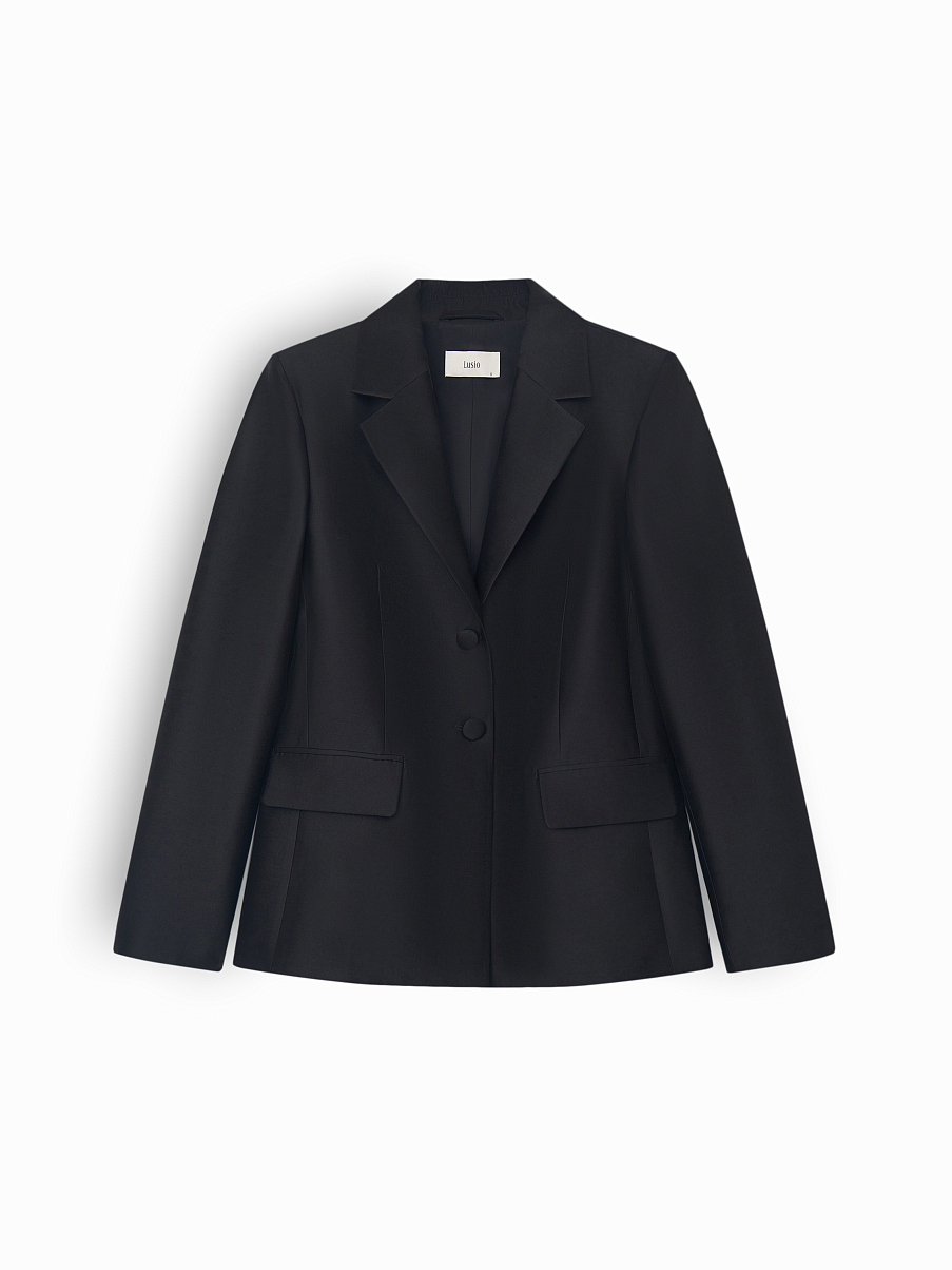 Жакет из шерсти с шелком