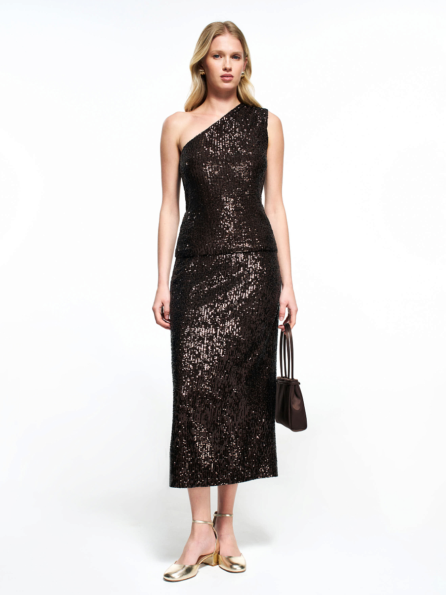 Топ с пайетками