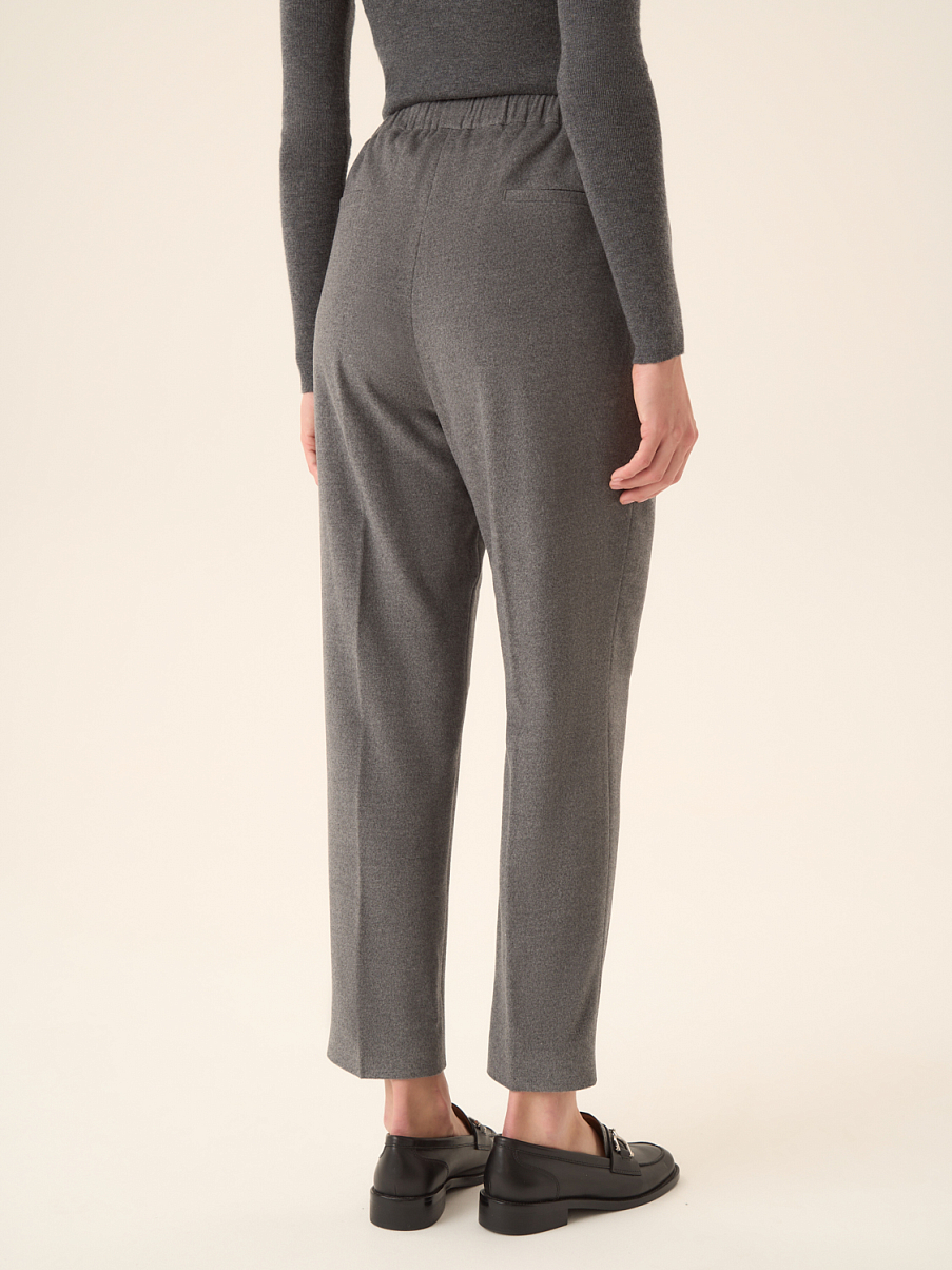 Брюки из шелка и шерсти