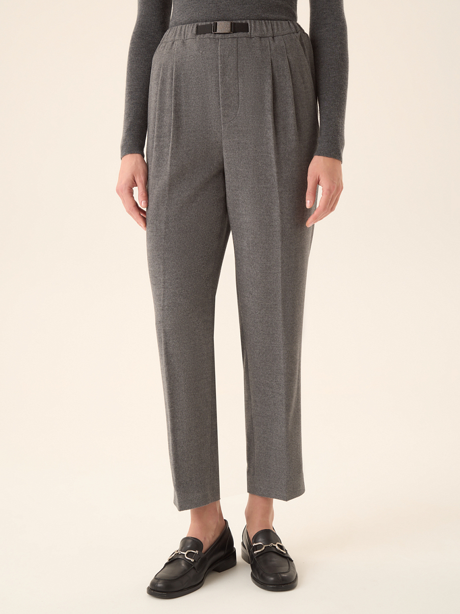 Брюки из шелка и шерсти