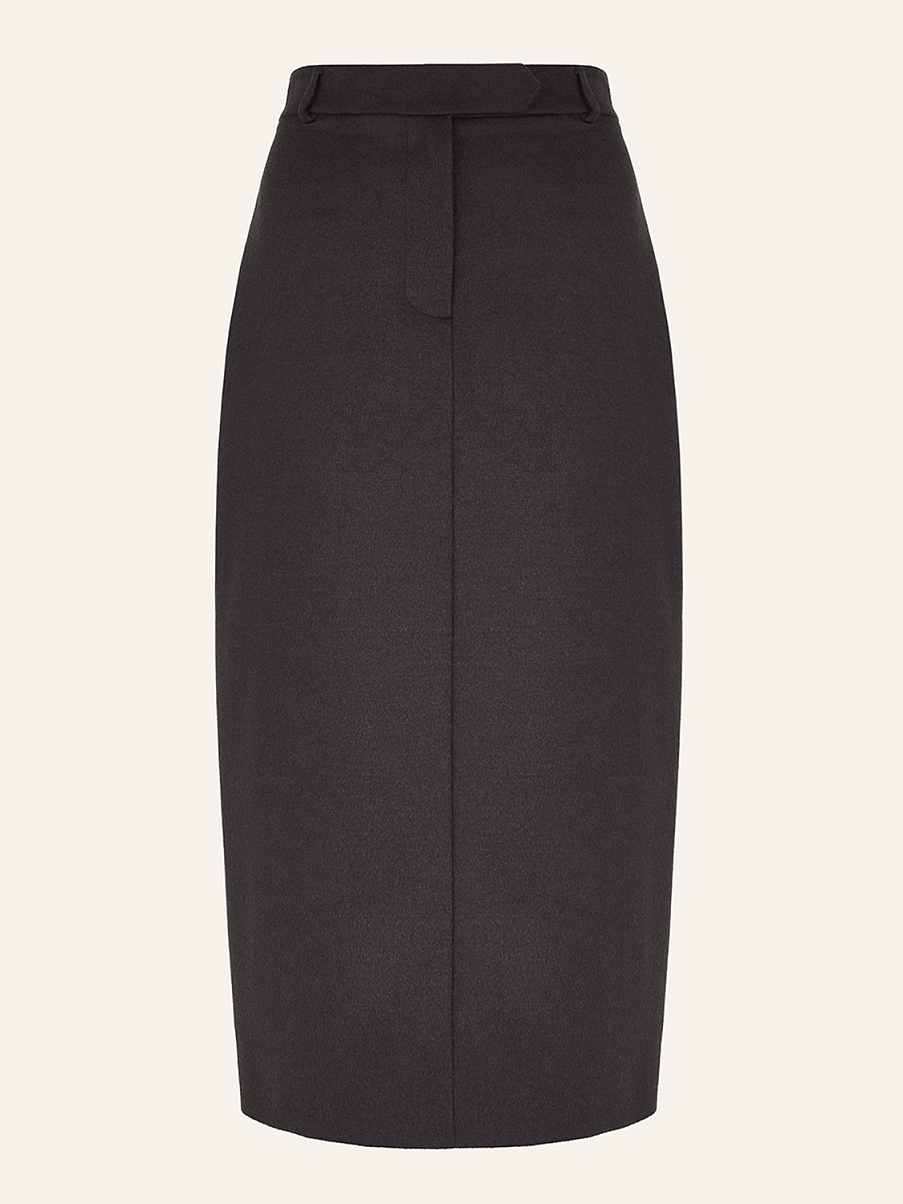 Юбка миди с шерстью