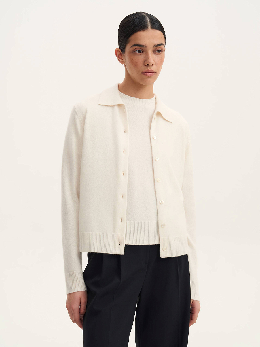 Кардиган из кашемира и шерсти мериноса