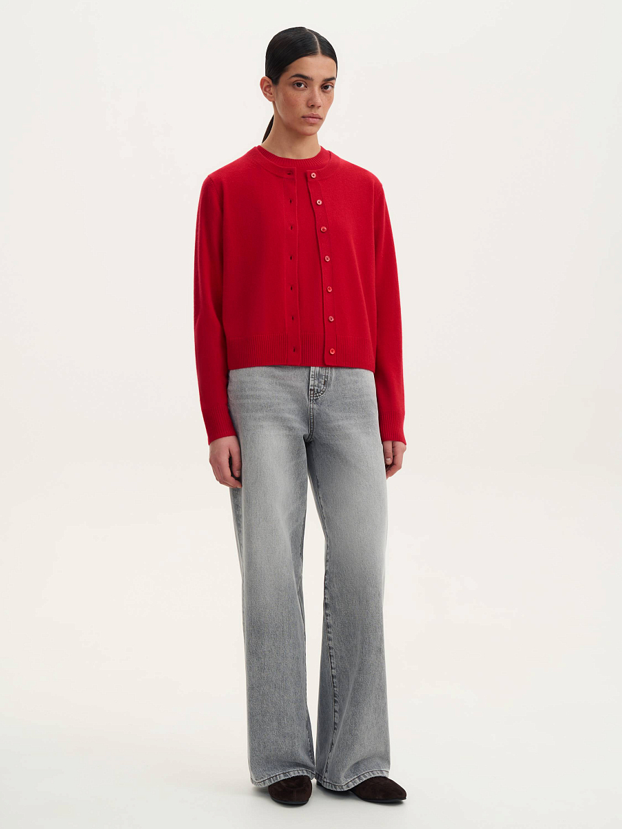 Кардиган из кашемира и шерсти мериноса