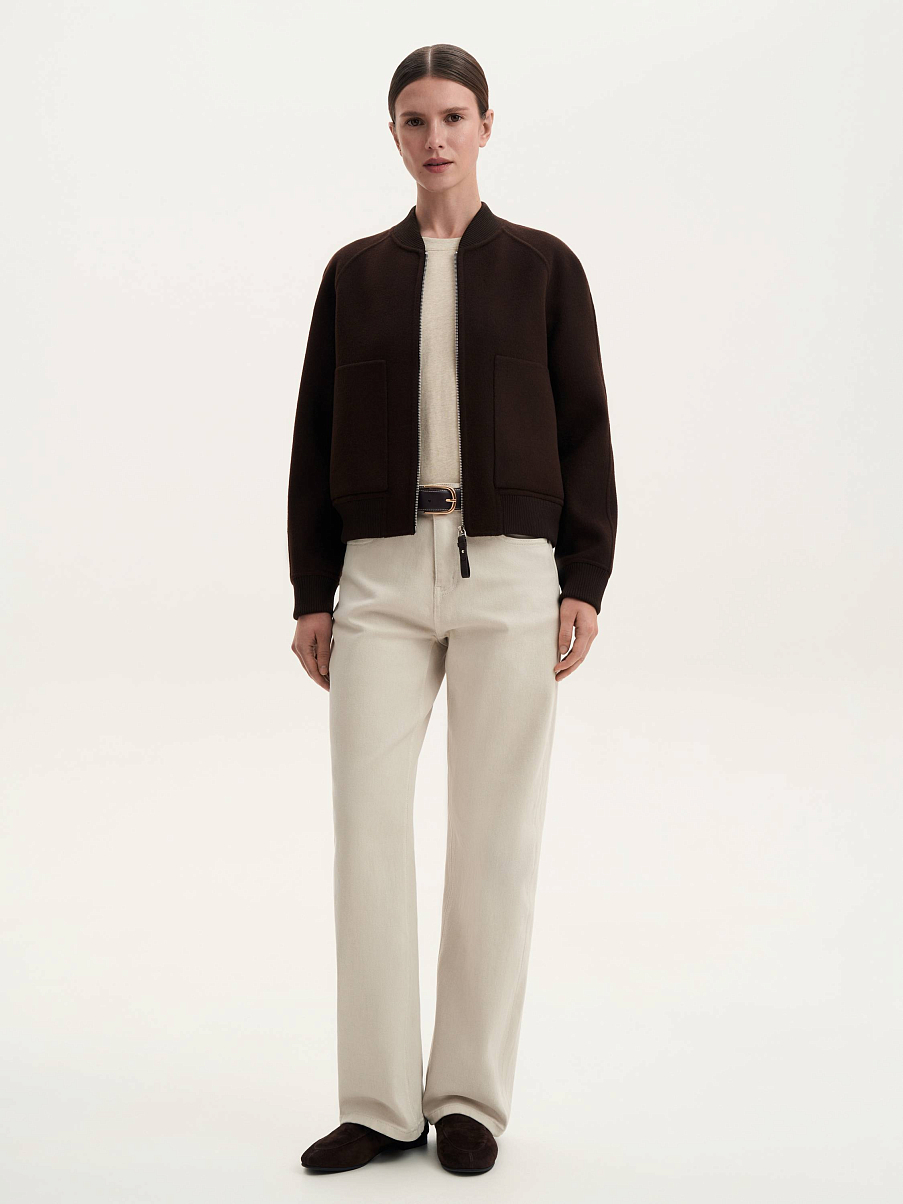 Бомбер из кашемира и шерсти мериноса