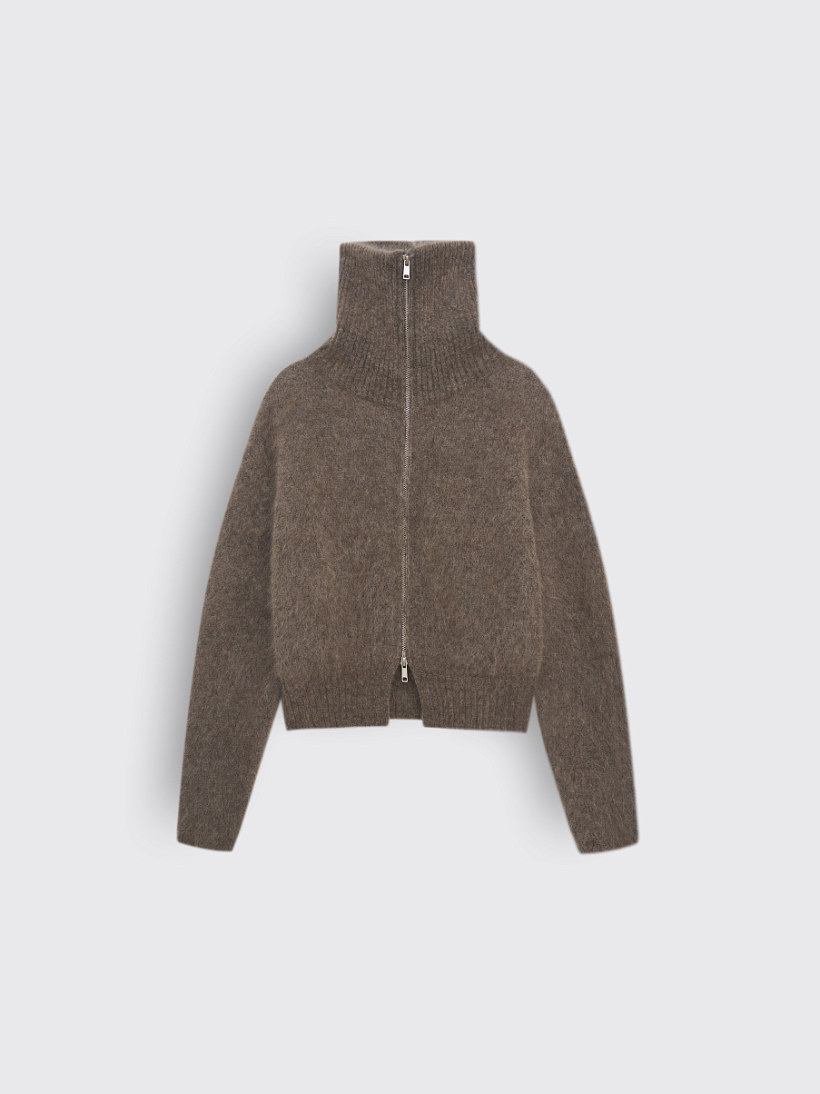 Джемпер из мохера с шерстью