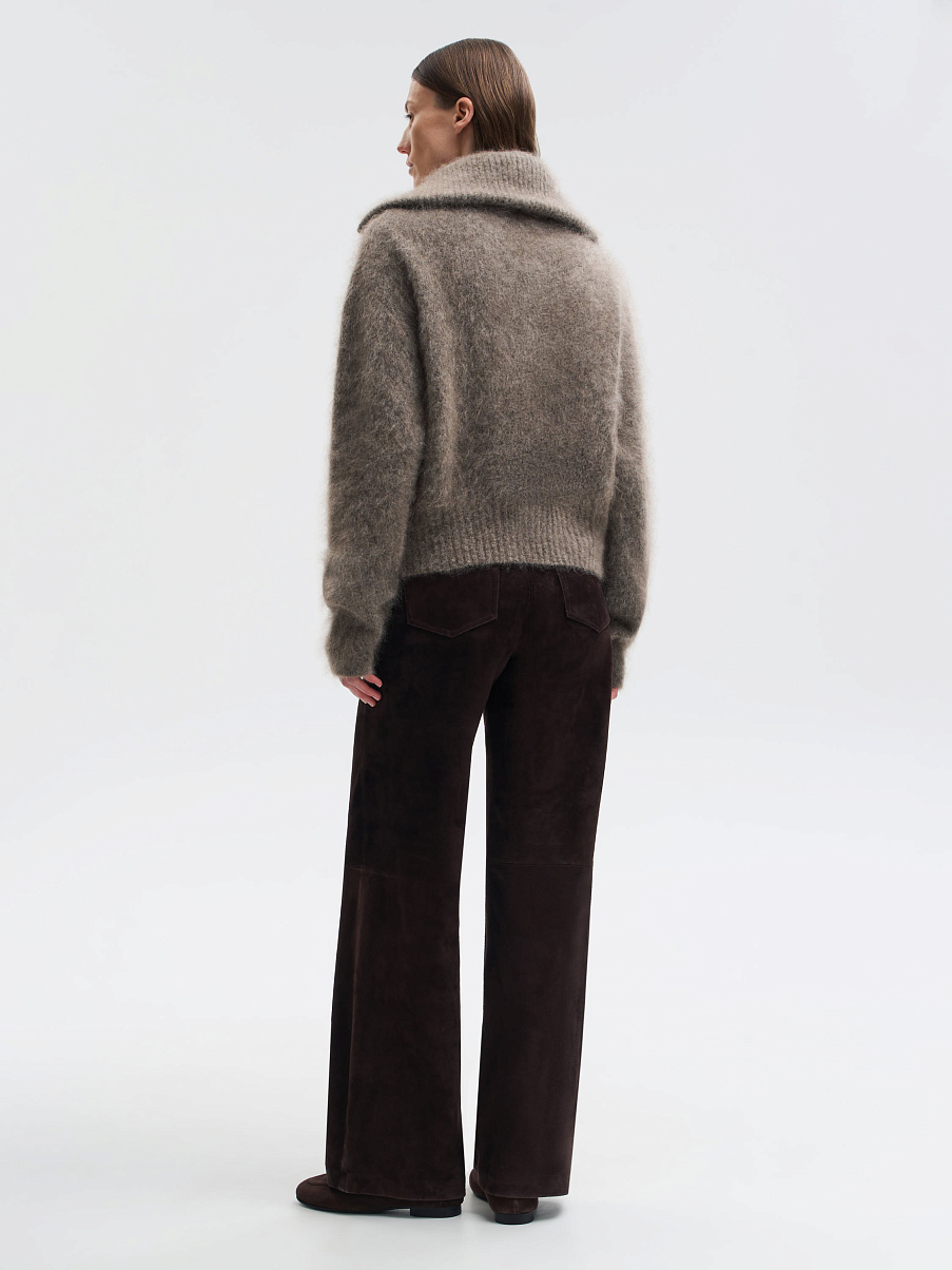 Джемпер из мохера с шерстью