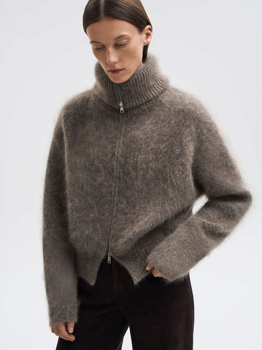 Джемпер из мохера с шерстью