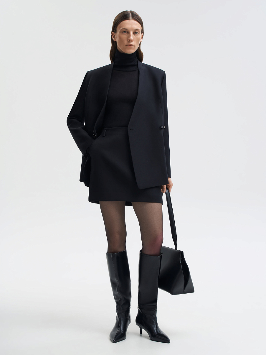 Юбка мини из шерсти