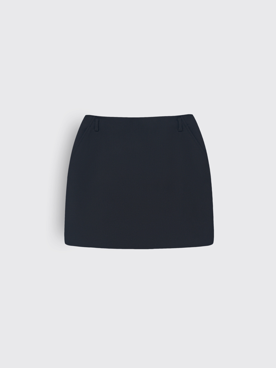 Юбка мини из шерсти