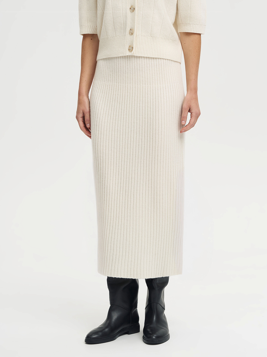 Юбка из шерсти с кашемиром