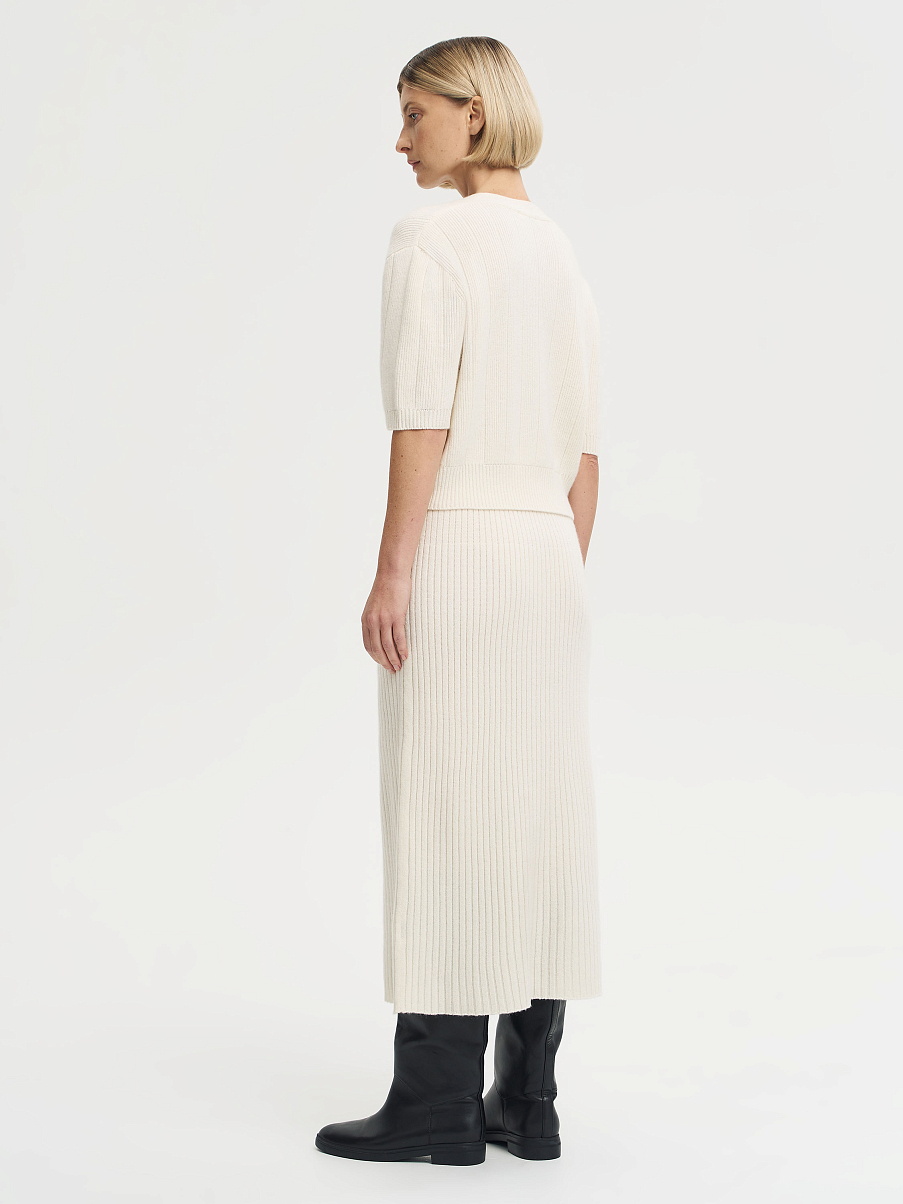 Юбка из шерсти с кашемиром