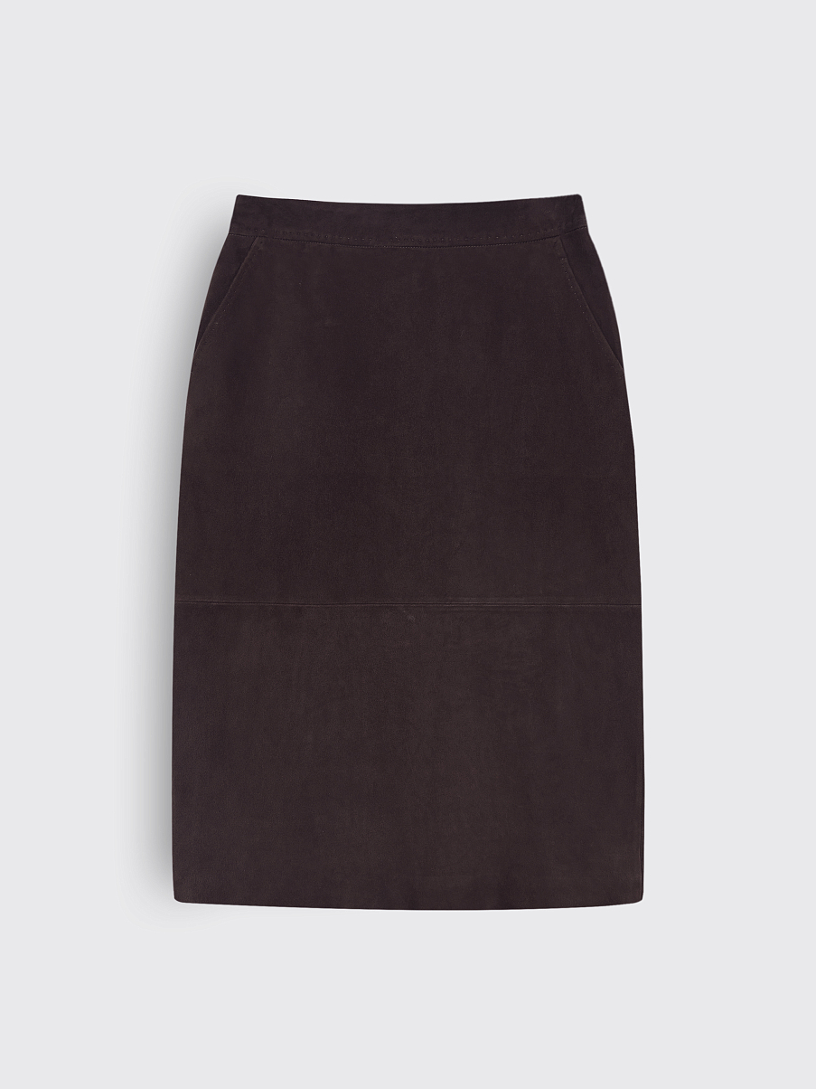 Юбка миди из замши