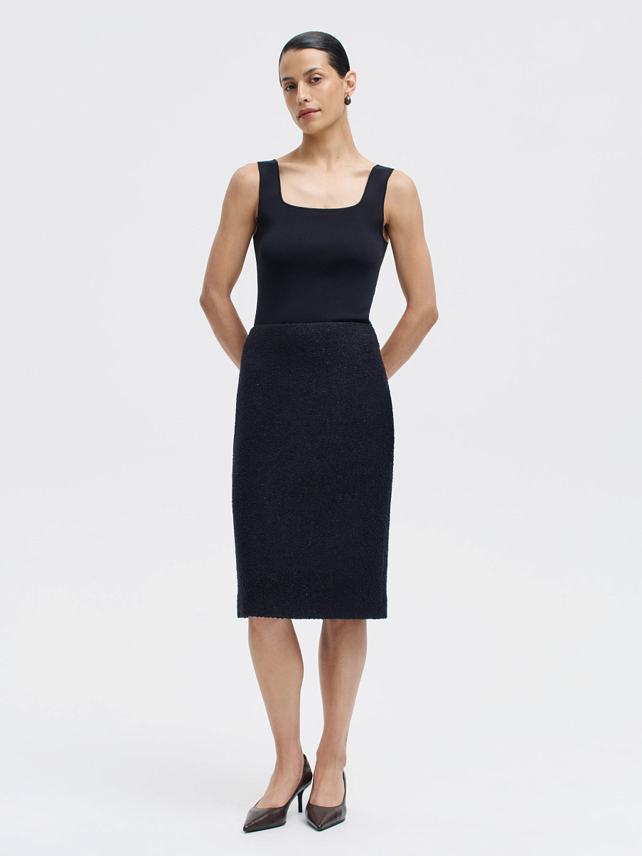 Юбка из шерсти миди