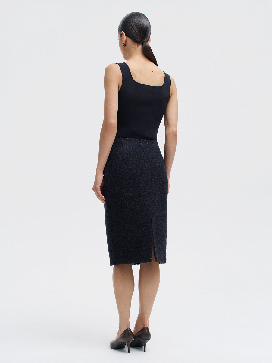 Юбка из шерсти миди