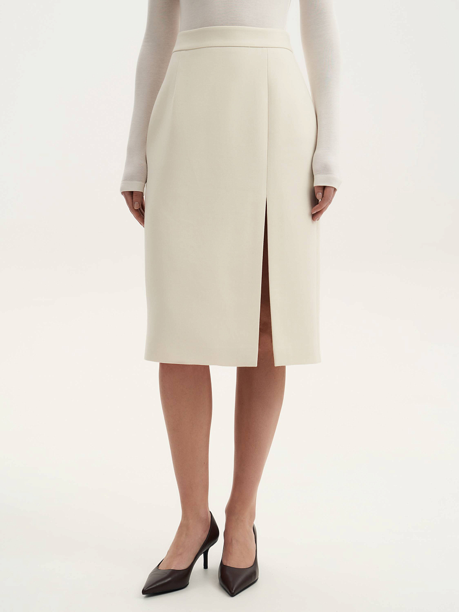 Юбка миди из шерсти