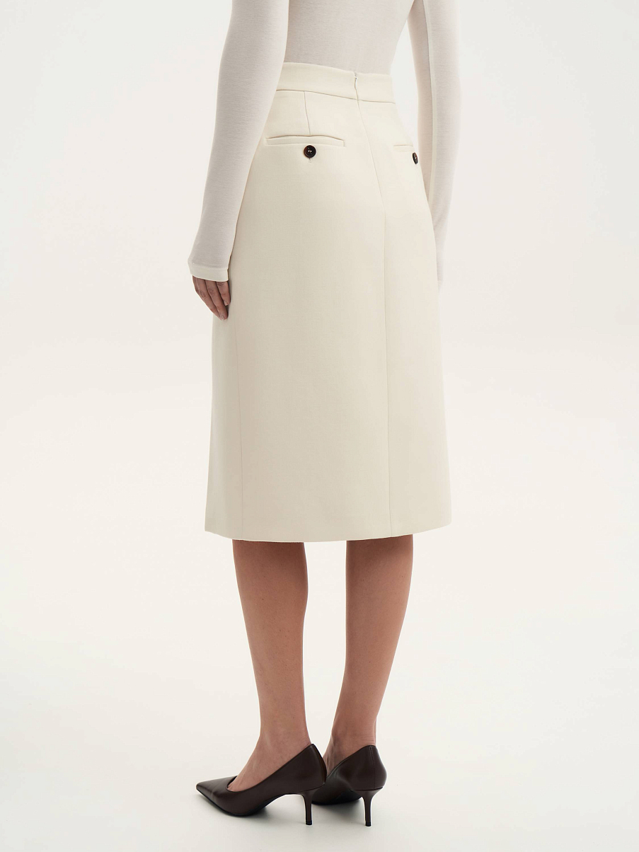 Юбка миди из шерсти