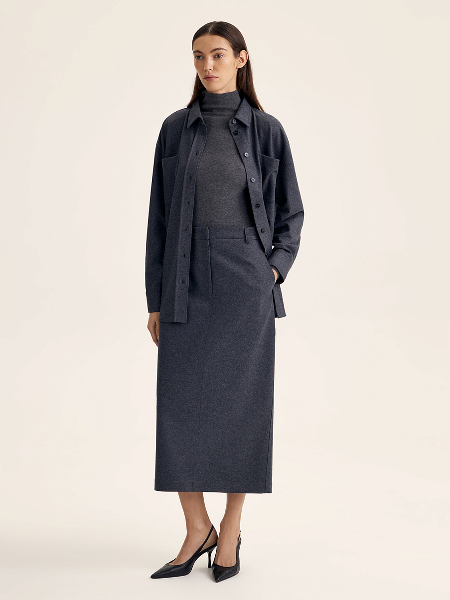 Юбка из шерсти