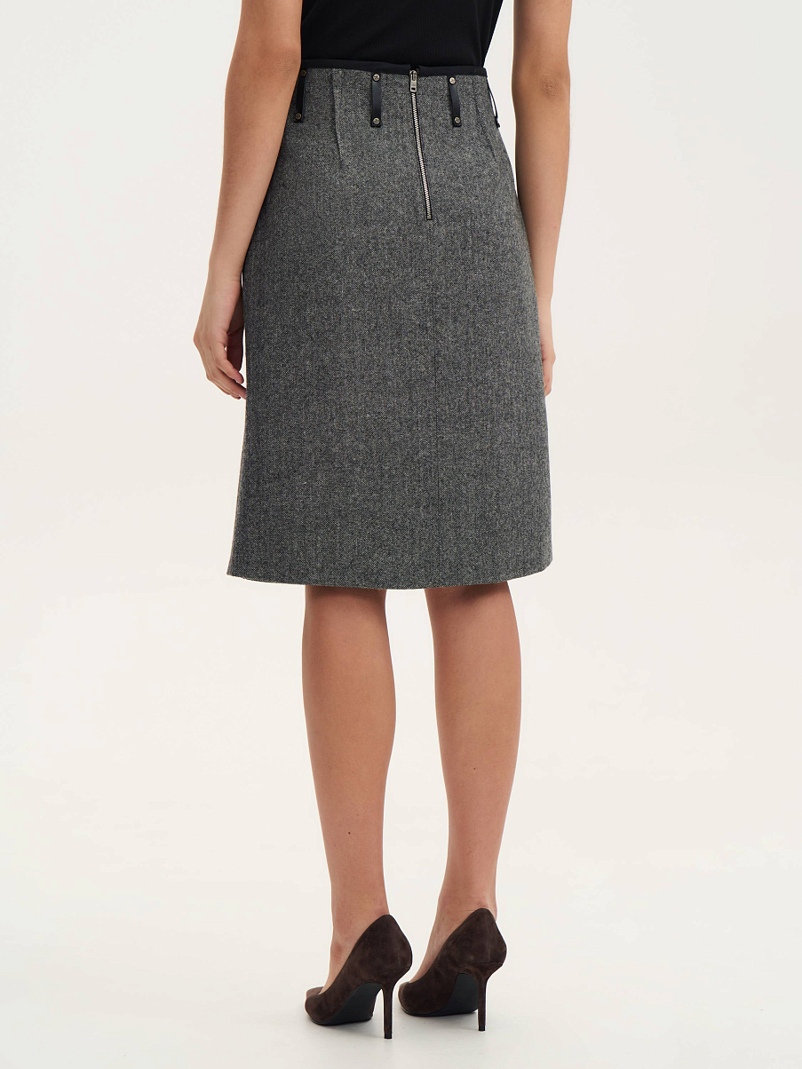 Юбка миди из шерсти