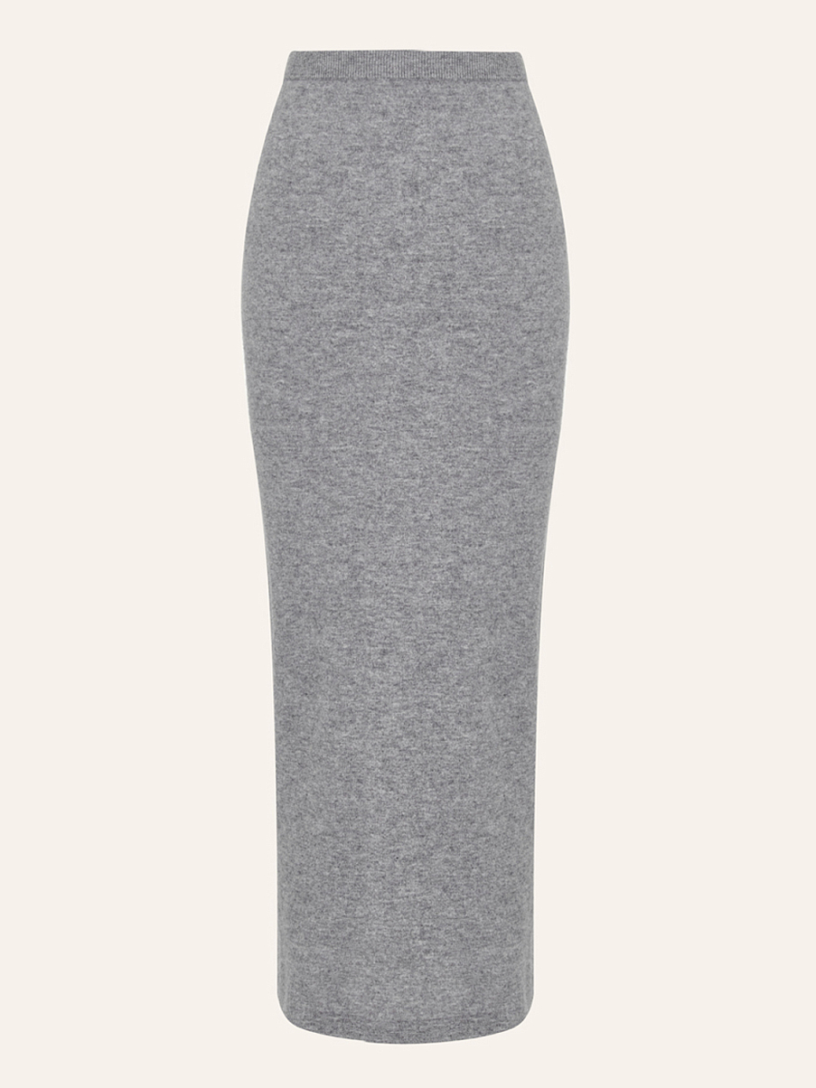 Юбка из шерсти мериноса и кашемира