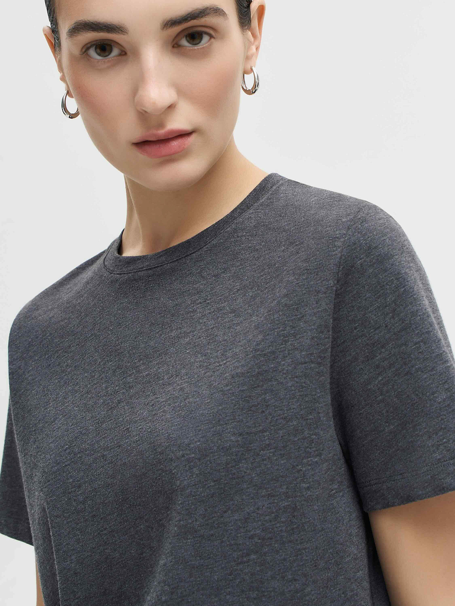 Футболка базовая с шелком