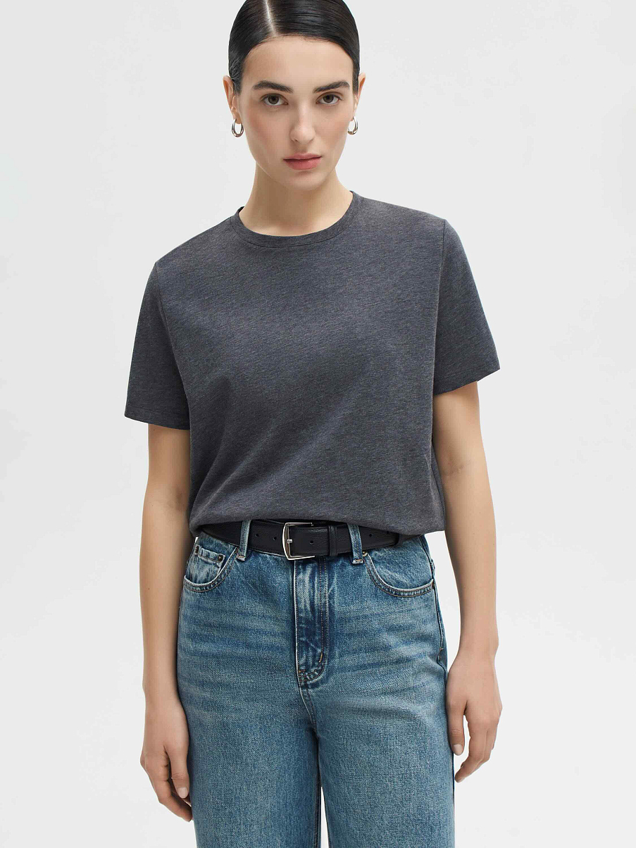 Футболка базовая с шелком