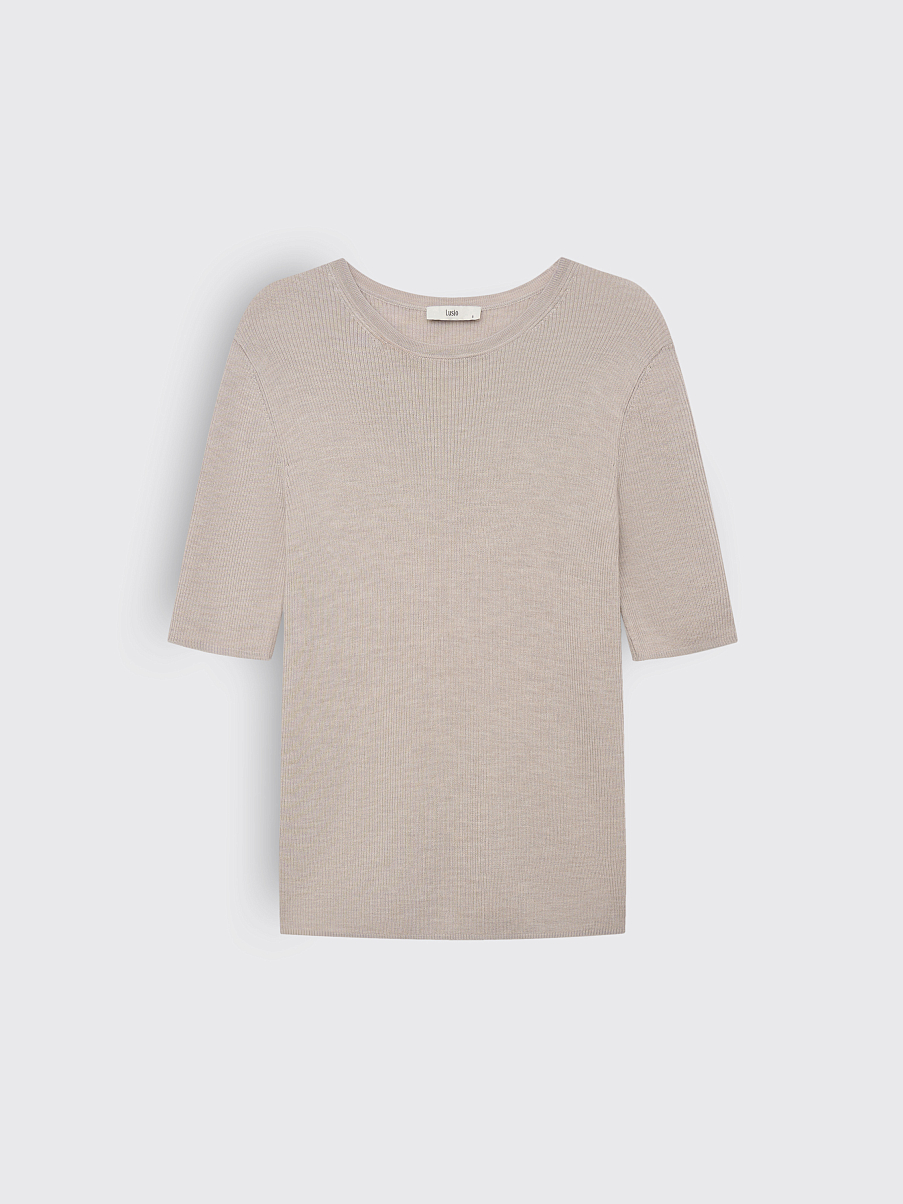 Топ из мериноса с шелком