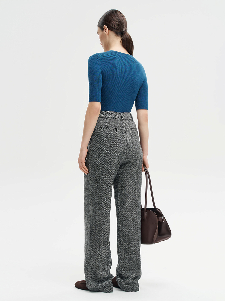 Топ из мериноса с шелком