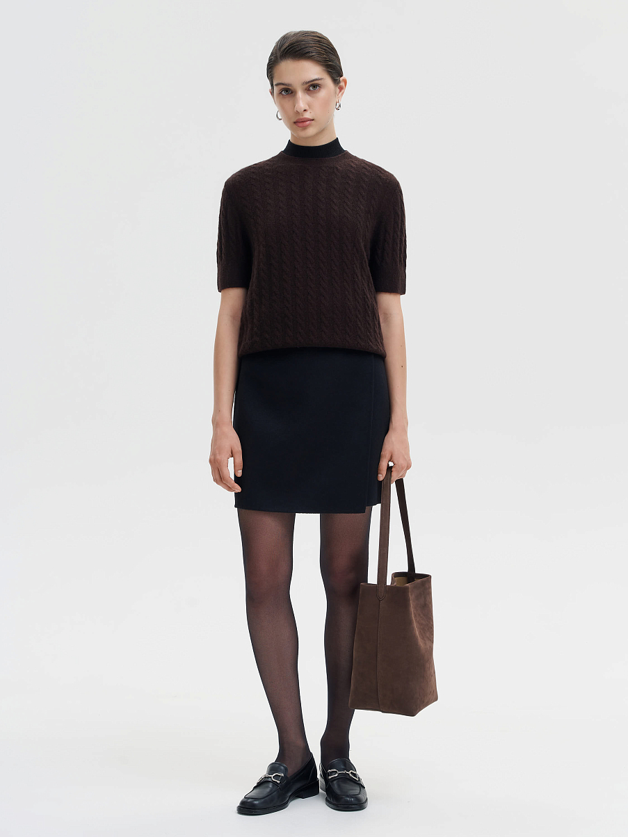 Топ из шерсти с кашемиром