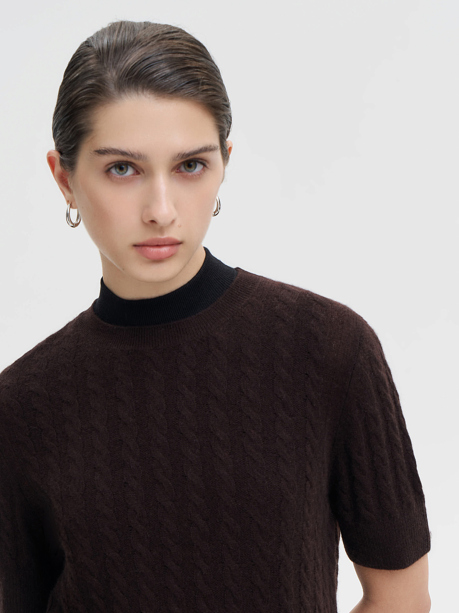 Топ из шерсти с кашемиром