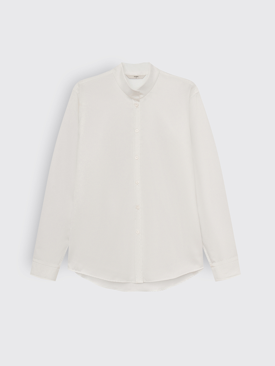 Рубашка с воротником-стойкой