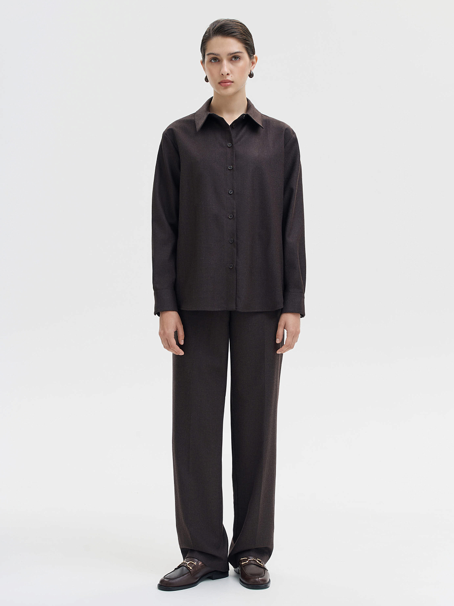 Рубашка из 100% шерсти 