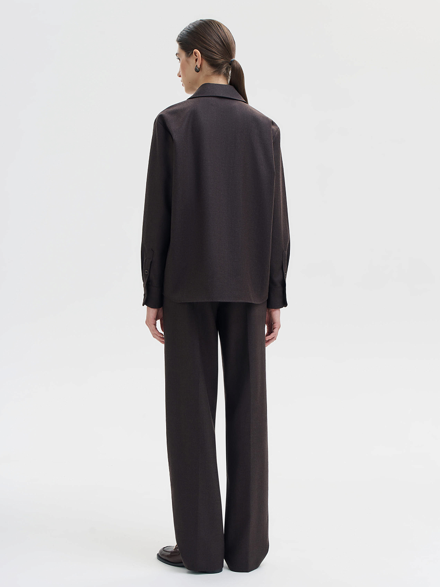 Рубашка из 100% шерсти 