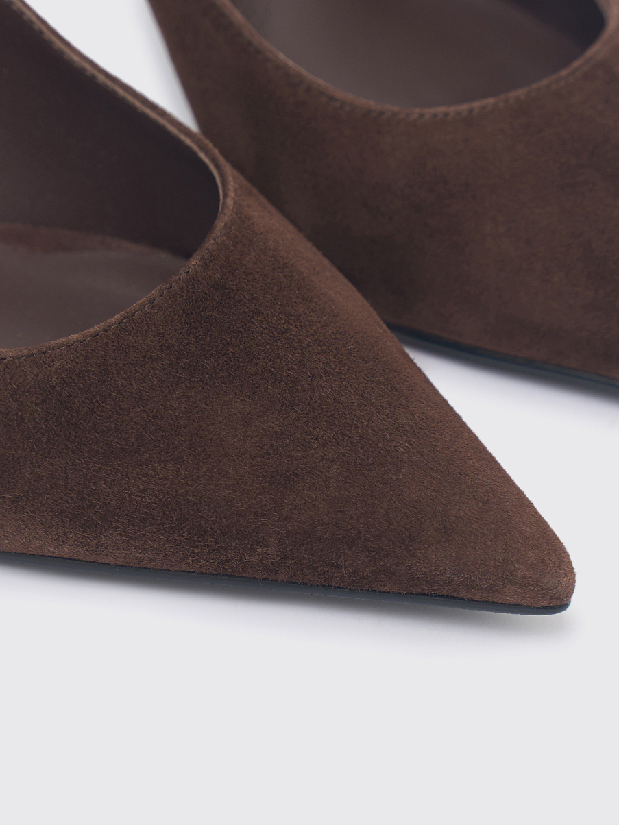 Лодочки из замши