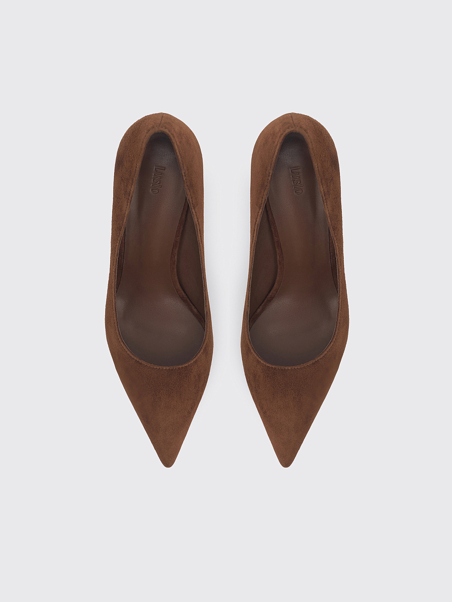 Лодочки из замши