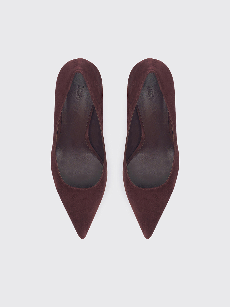 Лодочки из замши