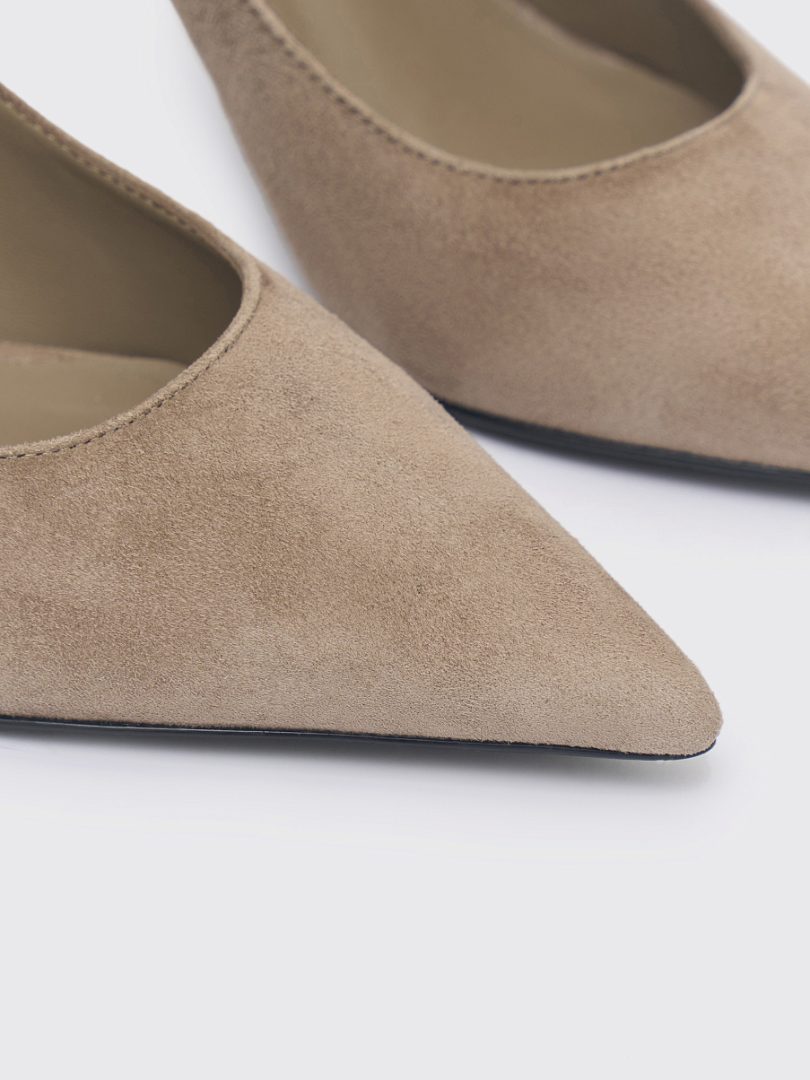 Лодочки из замши