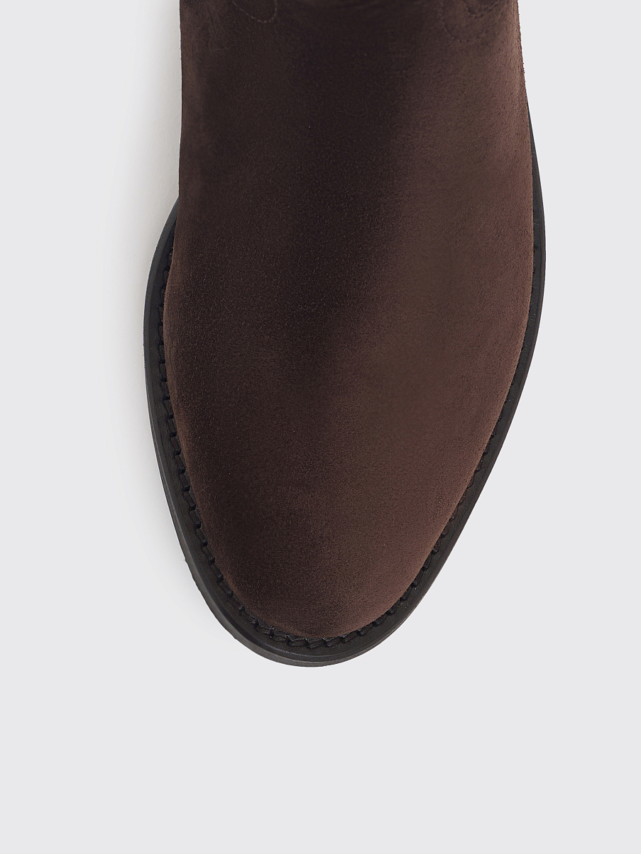 Сапоги из замши