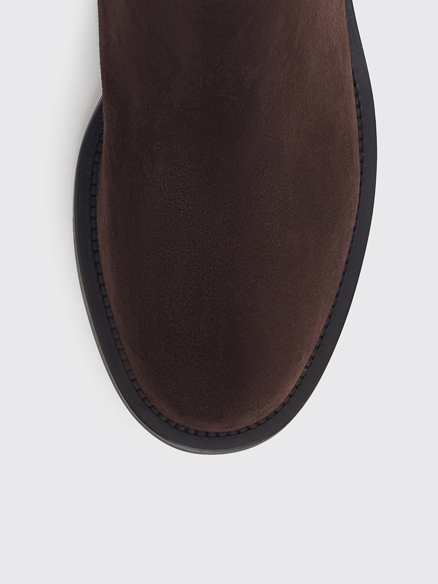 Сапоги из замши