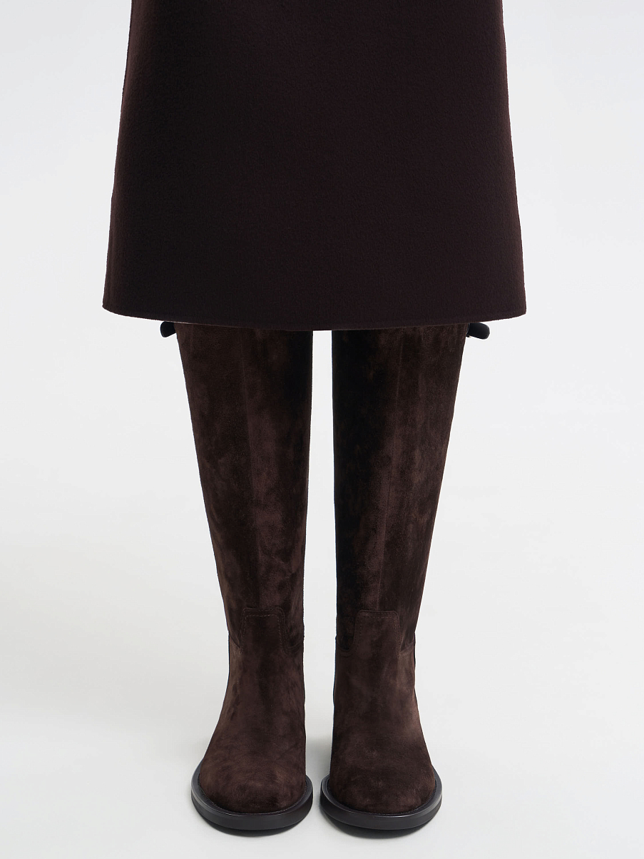 Сапоги из замши