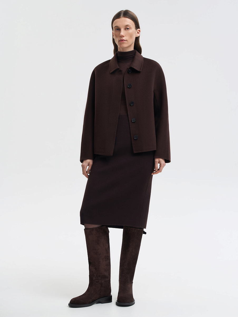 Сапоги из замши