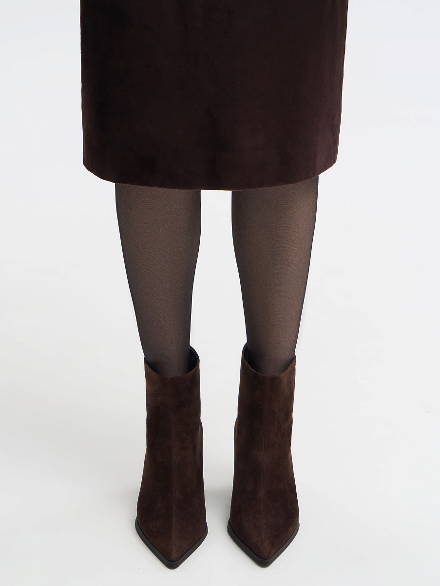 Ботильоны из замши