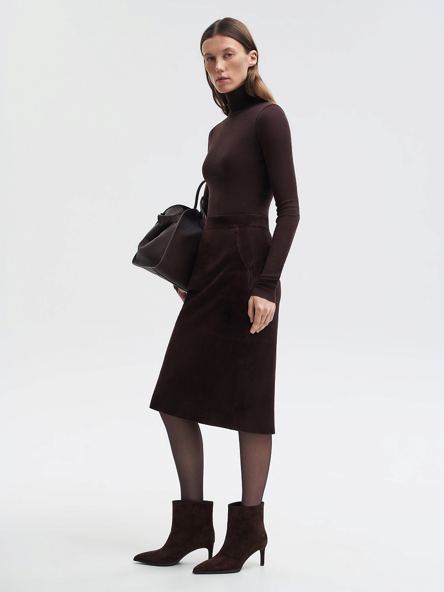 Ботильоны из замши