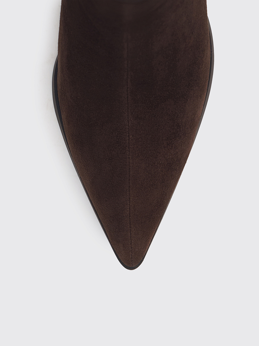 Ботильоны из замши