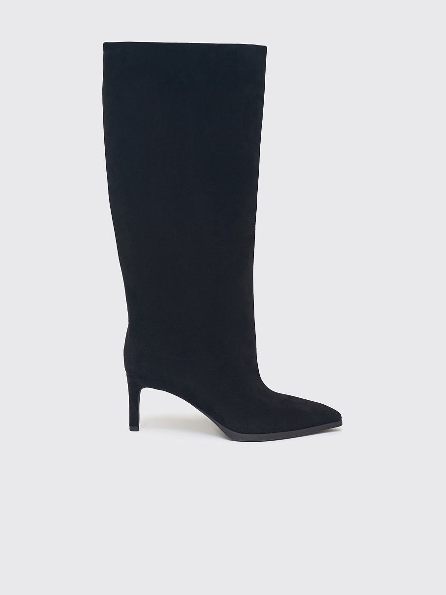 Сапоги из замши