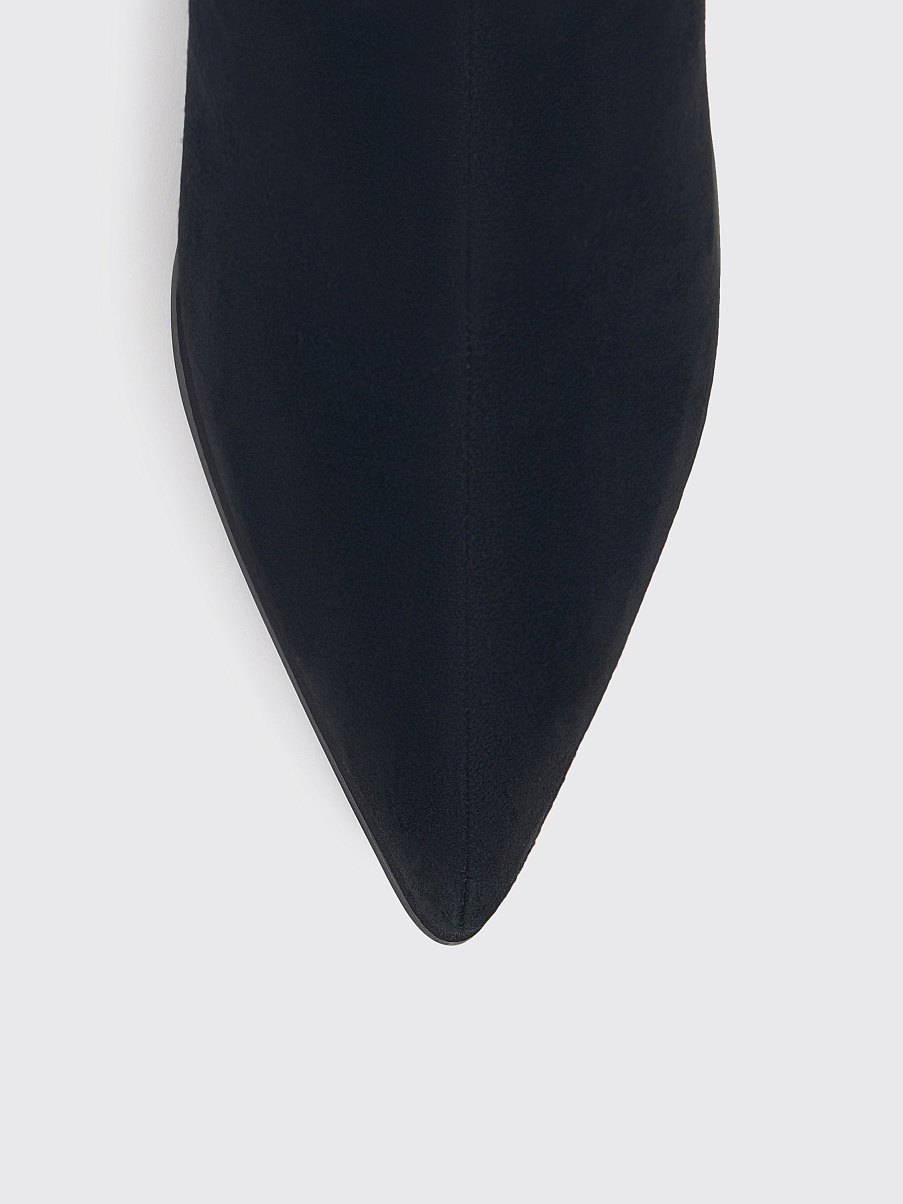 Сапоги из замши