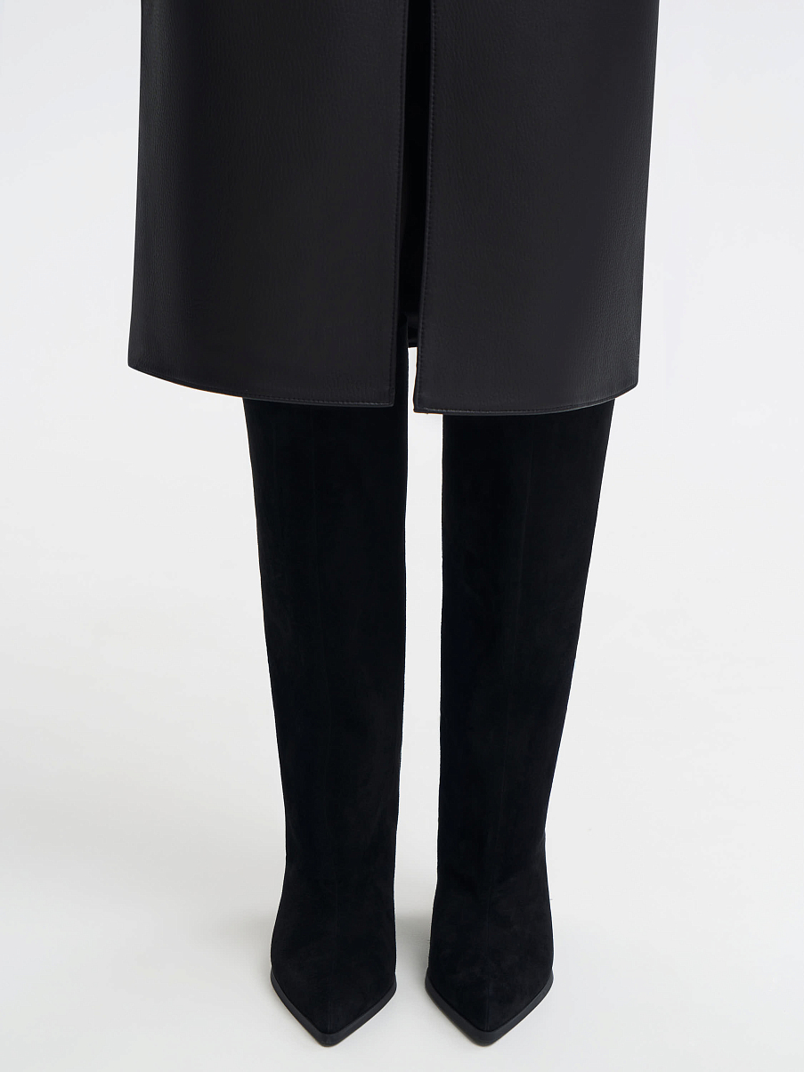 Сапоги из замши